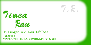 timea rau business card